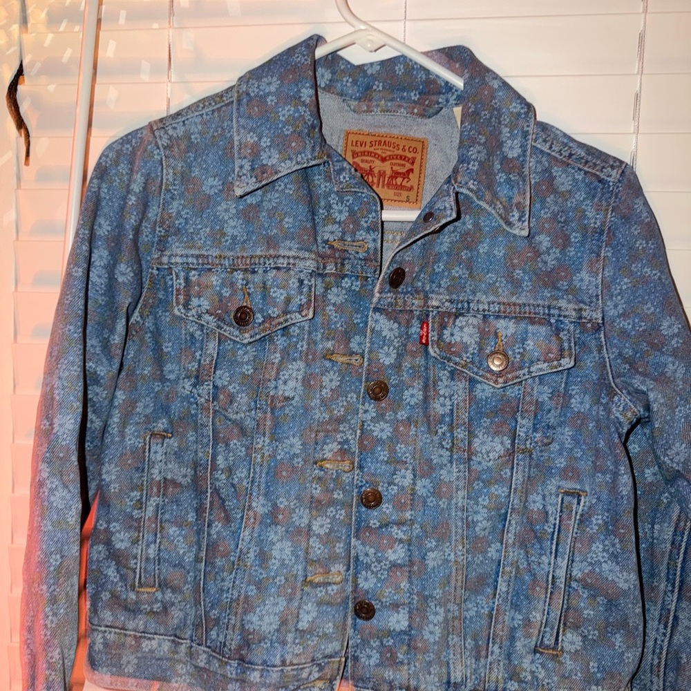 Levi's Blue flowers Denim Jacket